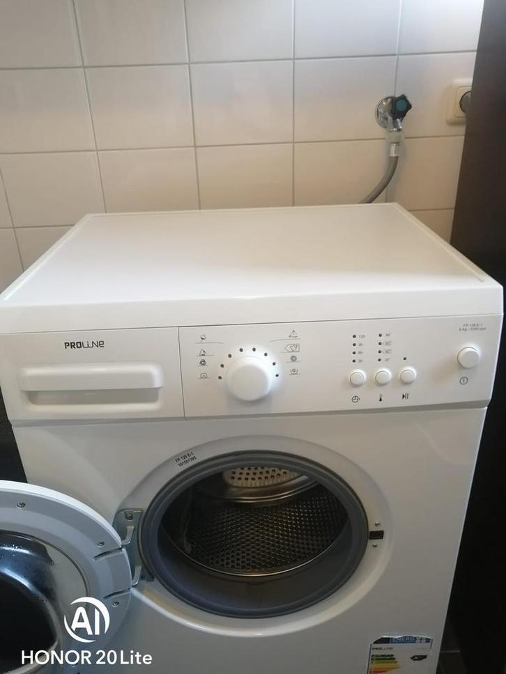 Wasmachine - Proline, Witgoed en Apparatuur, Wasmachines, Gebruikt, Voorlader, 6 tot 8 kg, 85 tot 90 cm, 1200 tot 1600 toeren