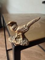 Vintage Miniatuur Fazant Beeldje - messing, Ophalen of Verzenden, Gebruikt, Dier