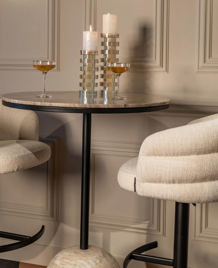 Richmond Bartafel Duncan Sand 75Ø, Huis en Inrichting, Tafels | Statafels, Nieuw, Ophalen