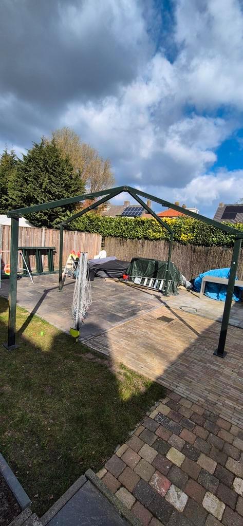 prieel   compleet., Tuin en Terras, Partytenten, Zo goed als nieuw, Paviljoen, Minder dan 5 meter, 4 tot 6 meter, Ophalen of Verzenden