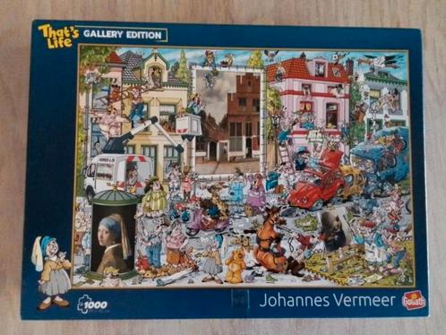 Thats Life gallery edition puzzel Johannes Vermeer 1000 st, Hobby en Vrije tijd, Denksport en Puzzels, Zo goed als nieuw, Legpuzzel
