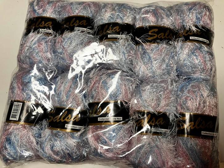 10 bollen Salsa garen - harig haakgaren breigaren, Hobby en Vrije tijd, Breien en Haken, Nieuw, Breien of Haken, Wol of Garen