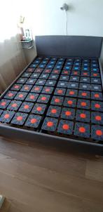 Bed 140x200 met schotelbodems, Ophalen, Tweepersoons, 140 cm, Zo goed als nieuw