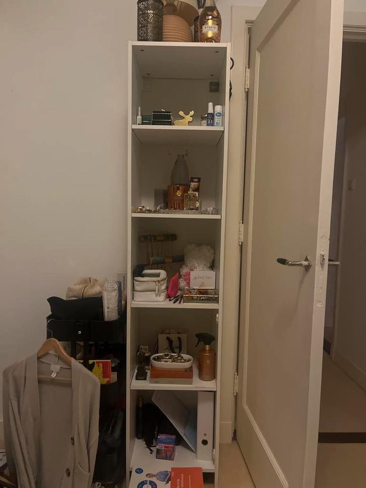 Smalle Hoge Badkamerkast - Verstelbare Planken, Huis en Inrichting, Kasten | Boekenkasten, Gebruikt, Minder dan 50 cm, 150 tot 200 cm