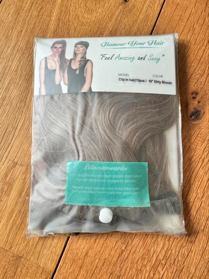 Glamour Your Hair clip in hair extensions Dirty Blond, Sieraden, Tassen en Uiterlijk, Uiterlijk | Haarverzorging, Zo goed als nieuw