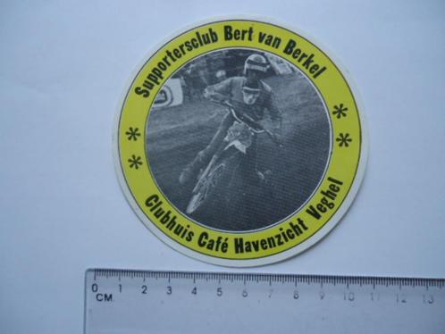 sticker oud Bert van Berkel Motorcross Veghel Havenzicht caf, Verzamelen, Stickers, Zo goed als nieuw, Bedrijf of Vereniging, Verzenden