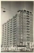 Rotterdam - Flatgebouw Zuidplein - 1954 gelopen, Ophalen of Verzenden, 1940 tot 1960, Gelopen, Zuid-Holland