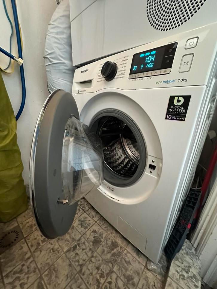 Samsung Wasmachine moet weg voor 2 feb, Witgoed en Apparatuur, Wasmachines, Zo goed als nieuw, 6 tot 8 kg, 85 tot 90 cm, 1200 tot 1600 toeren