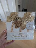 Gouden Oh Baby! Cupcake Toppers, Ophalen of Verzenden, Nieuw, Versiering, Geboorte of Huwelijk
