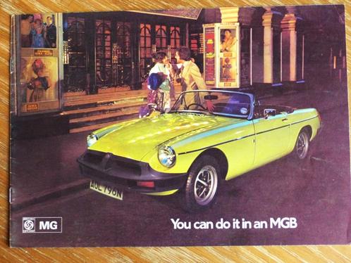 MG MGB 1974 1975 brochure orig. Engels, Boeken, Auto's | Folders en Tijdschriften, Gelezen, Overige merken, Verzenden