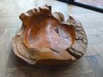 Grote Teak Wortelhouten Schaal 66cm – Vintage fruitschaal, Ophalen of Verzenden
