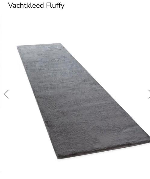 Fluffy Loper antraciet 80x300 cm, Huis en Inrichting, Stoffering | Tapijten en Kleden, Zo goed als nieuw, 50 tot 100 cm, 200 cm of meer