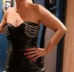 Lederlook korset, Maat 38/40 (M), Verzenden, Zwart, Nieuw