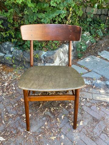 Deens Design stoel leren bekleding Farstrup Mobler beschikbaar voor biedingen