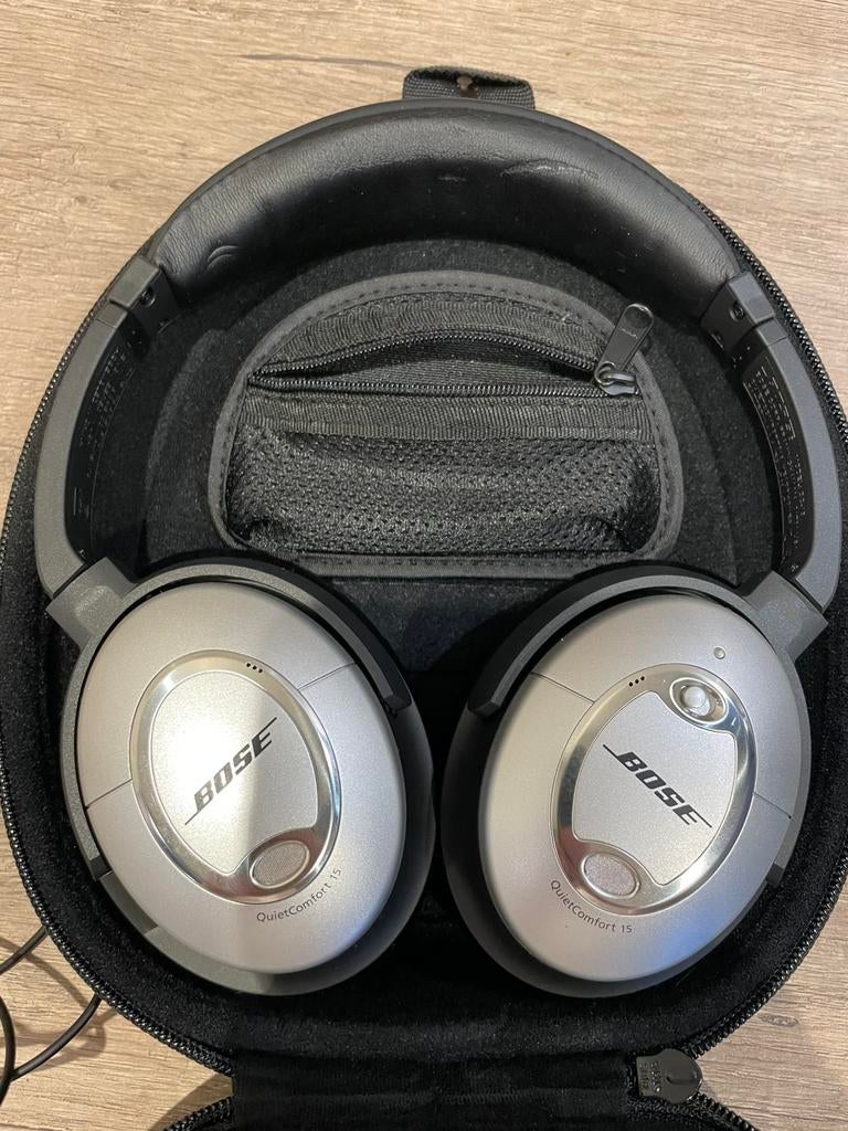 Bose QuietComfort 15 Noise Cancelling Koptelefoon Topstaat, Ophalen of Verzenden, Zo goed als nieuw, Overige merken
