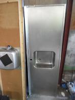 4x RVS aanrechtblad / keukenblad + 3 x houten blad, Ophalen, Gebruikt, Zwart, 150 tot 200 cm