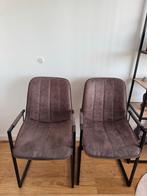 Leuke bruine eetkamerstoelen van Leen Bakker, Ophalen, Twee, Bruin, Zo goed als nieuw