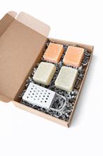 Geschenkset Lush White - 4 amberblokjes en mini rasp, Huis en Inrichting, Woonaccessoires | Overige, Veens Living, Nieuw, Elst