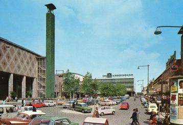 Oude ansichtkaart Beursplein Rotterdam