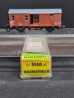 Minitrix 3500 - Goederentrein begel. wagen Pwghs054 (15164), Gebruikt, Gelijkstroom, Trix, Wagon