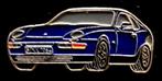 Porsche 968 pin- blauw gelakt, Verzamelen, Speldjes, Pins en Buttons, Verzenden, Nieuw, Transport, Speldje of Pin