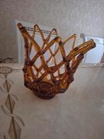Murano Grid Vaas - Italiaans Design, Gebruikt, Schaal, Ophalen of Verzenden, Glas