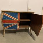 Union Jack Dressoir / commode - massief mahonie -TTM Wonen, Met deur(en), 100 tot 150 cm, Nieuw, Landelijk