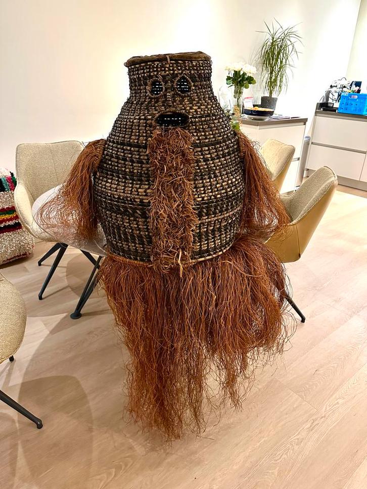 Origineel Asmat Bi Masker - Indonesië, Antiek en Kunst, Kunst | Niet-Westerse kunst, Ophalen of Verzenden