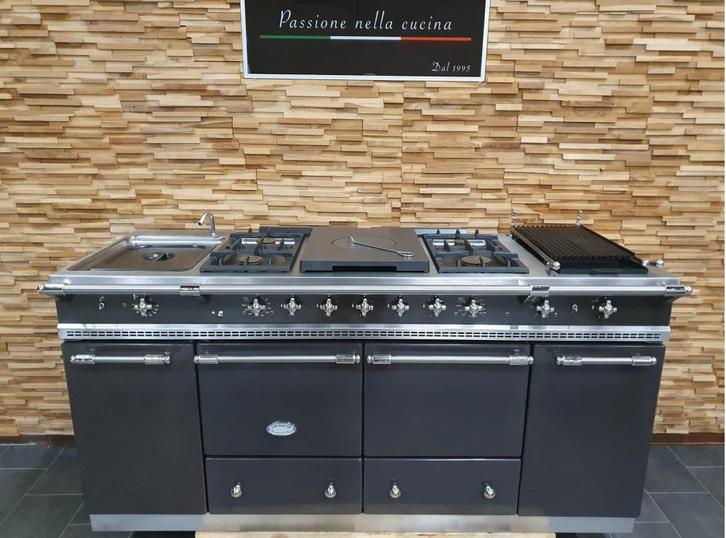 Luxe Lacanche Fornuis 180cm Mocca rvs 3 ovens Multi Cooker, Witgoed en Apparatuur, Fornuizen, Zo goed als nieuw, Vrijstaand, Gas