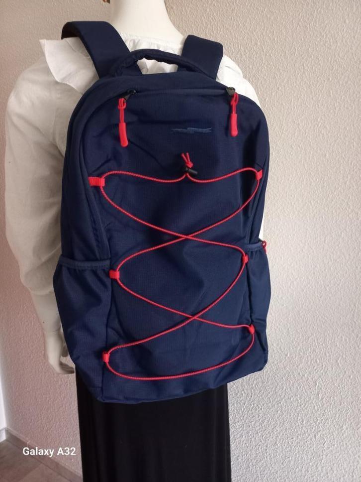 Nieuwe blauwe rugtas, tas hoogte 45 cm, Sieraden, Tassen en Uiterlijk, Tassen | Damestassen, Nieuw, Overige typen, Blauw, Ophalen of Verzenden