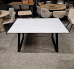 Eettafel Lenton Marmer, 140 x 90cm, kleur Wit van Nohr, Ophalen, ., 150 tot 200 cm, Nieuw