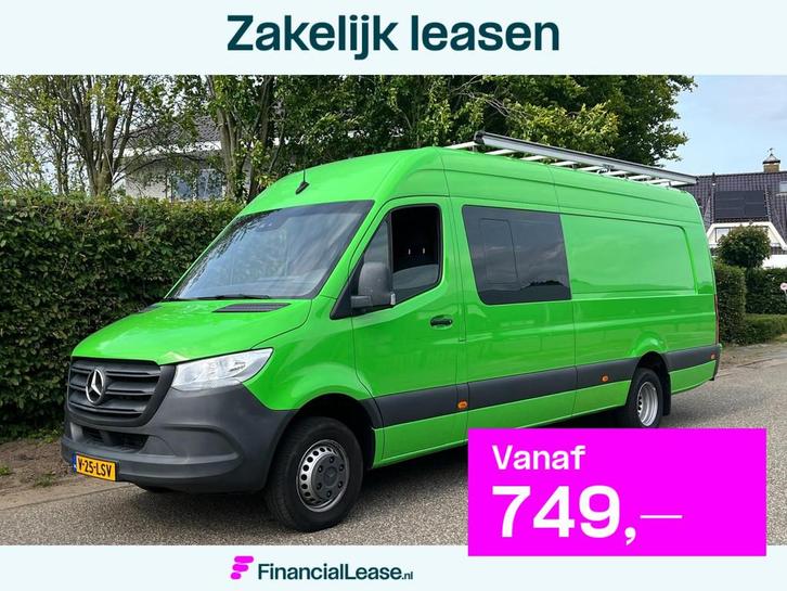 Mercedes-Benz Sprinter 519 3.0 Automaat L4H2 DC | 3500KG AHK, Auto's, Bestelauto's, Bedrijf, Lease, Financial lease, Airconditioning