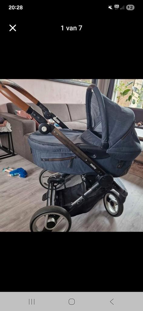 mutsy evo, Kinderen en Baby's, Kinderwagens en Combinaties, Gebruikt, Kinderwagen, Mutsy, Met reiswieg, Verstelbare duwstang, Ophalen