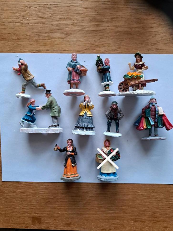 22st Lemax Kerstdorp Beeldjes - Diverse Figuren, Diversen, Kerst, Gebruikt, Ophalen of Verzenden
