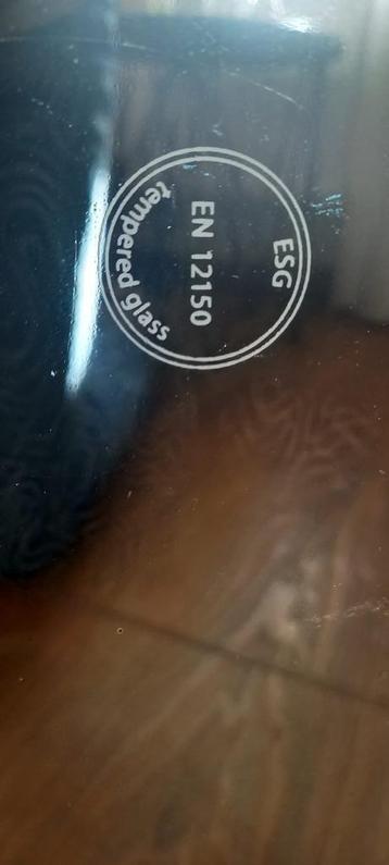 Glazen vloerplaat voor houtkachel, halfrond 70x90 - €35 beschikbaar voor biedingen