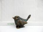 232* Bronzen winterkoning (Boven €75 geen verzendkosten}, Ophalen of Verzenden, Nieuw, Overige materialen, Dierenbeeld