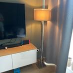 Vloerlamp staal + 2 op maat gemaakte lampenkappen – Lifestyl, Ophalen, Gebruikt, Metaal, 100 tot 150 cm