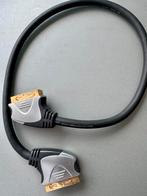 HQ products silver series scart kabel 65 cm nieuw, Ophalen of Verzenden, Zo goed als nieuw, Minder dan 2 meter, Scartkabel