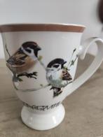 Hollandse vogels door Elles mok ringmus, Ophalen of Verzenden, Zo goed als nieuw, Overige stijlen, Kop(pen) en/of Schotel(s)