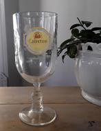 Groot bierglas op voet (bokaal) van grolsch calixtus, Grolsch, Glas of Glazen, Gebruikt, Ophalen of Verzenden