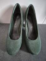 Groene Tamaris Pumps Maat 38, Tamaris, Pumps, Ophalen of Verzenden, Zo goed als nieuw