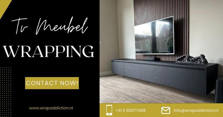 Tv Meubel Wrapping, Huis en Inrichting, Kasten | Buffetkasten, Nieuw, Minder dan 100 cm, 25 tot 50 cm, Ophalen