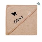 Badcape Badstof Pinkstone met Naam - Funnies, Overige merken, Overige typen, Nieuw, Ophalen of Verzenden