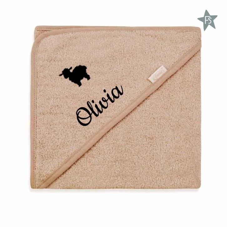 Badcape Badstof Pinkstone met Naam - Funnies, Kinderen en Baby's, Badjes en Verzorging, Nieuw, Overige typen, Overige merken, Standaard