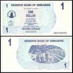 Zimbabwe 2006/2008, 24 opvolgende bankbiljetten (UNC), Postzegels en Munten, Bankbiljetten | Afrika, Setje, Zimbabwe, Verzenden