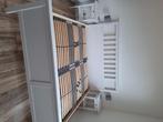 Hemnes bed met nachtkastjes en Tosca lattenbodem, Ophalen, Wit, Tweepersoons, Zo goed als nieuw