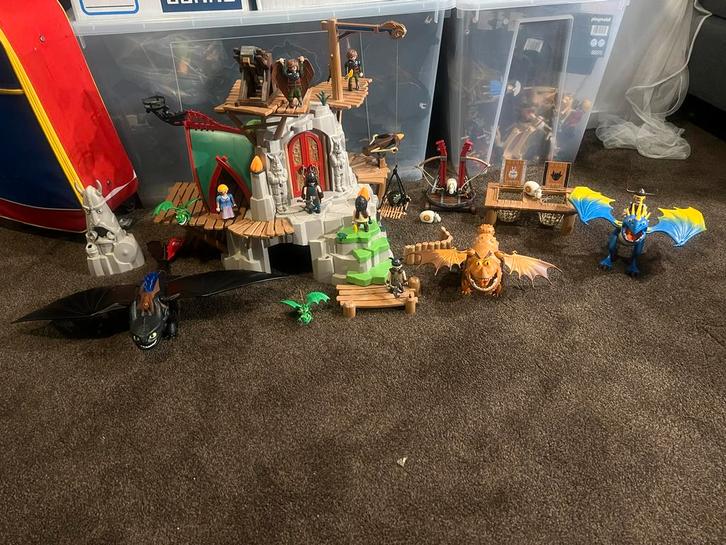 Playmobil Drakenrijders van Berk - Complete Set, Kinderen en Baby's, Speelgoed | Playmobil, Gebruikt, Complete set, Ophalen of Verzenden