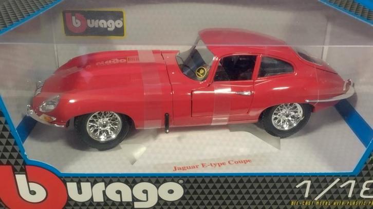 Jaguar E type Coupe 1:18 Bburago Burago Pol, Hobby en Vrije tijd, Modelauto's | 1:18, Nieuw, Auto, Bburago, Verzenden