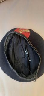 Mariniers Baret met Embleem, Ophalen of Verzenden, Marine, Nederland, Helm of Baret