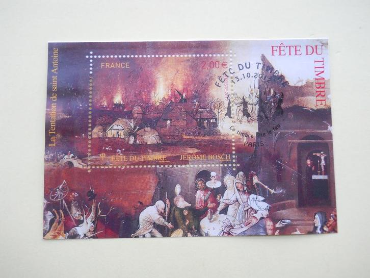 Frankrijk 2012 Le feuillet Jerome Bosch Yv.F4689 gestempeld, Postzegels en Munten, Postzegels | Europa | Frankrijk, Gestempeld